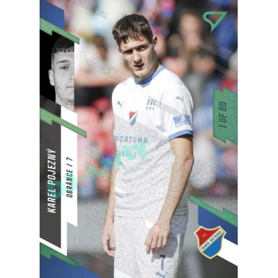 2023/24 Sportzoo Fortuna Liga 1. série #132 Karel Pojezný Green Dew 1of60