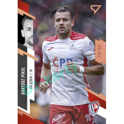 2023/24 Sportzoo Fortuna Liga 1. série #169 Bartosz Pikul Copper Sparks 1of100