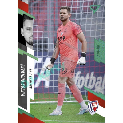 2023/24 Sportzoo Fortuna Liga 1. série #163 Viktor Budinský Green Dew 1of60