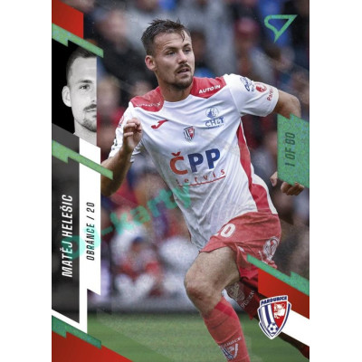 2023/24 Sportzoo Fortuna Liga 1. série #164 Matěj Helešic Green Dew 1of60