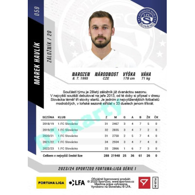 2023/24 Sportzoo Fortuna Liga 1. série #059 Marek Havlík