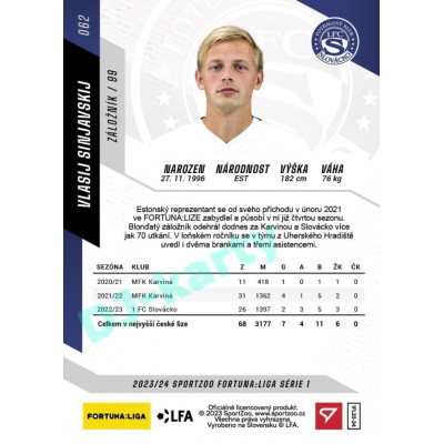 2023/24 Sportzoo Fortuna Liga 1. série #062 Vlasij Sinjavskij