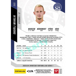 2023/24 Sportzoo Fortuna Liga 1. série #065 Ondřej Mihálik