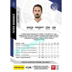 2023/24 Sportzoo Fortuna Liga 1. série #058 Patrik Brandner