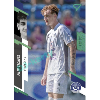 2023/24 Sportzoo Fortuna Liga 1. série #066 Filip Vecheta Green Dew 1of60