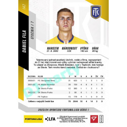 2023/24 Sportzoo Fortuna Liga 1. série #147 Daniel Fila