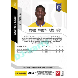 2023/24 Sportzoo Fortuna Liga 1. série #148 Abdallah Gning