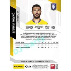 2023/24 Sportzoo Fortuna Liga 1. série #142 Nemanja Mićević