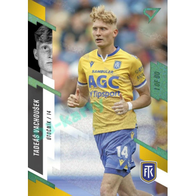 2023/24 Sportzoo Fortuna Liga 1. série #149 Tadeáš Vachoušek Green Dew 1of60