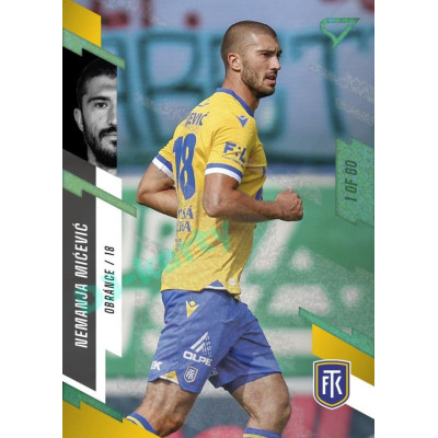 2023/24 Sportzoo Fortuna Liga 1. série #142 Nemanja Mićević Green Dew 1of60