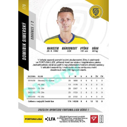 2023/24 Sportzoo Fortuna Liga 1. série #179 Dominik Simerský