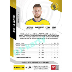 2023/24 Sportzoo Fortuna Liga 1. série #176 Martin Cedidla
