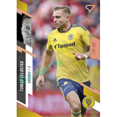 2023/24 Sportzoo Fortuna Liga 1. série #177 Tomáš Čelůstka Copper Sparks 1of100