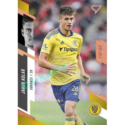2023/24 Sportzoo Fortuna Liga 1. série #178 Jakub Kolář Copper Sparks 1of100