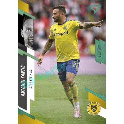 2023/24 Sportzoo Fortuna Liga 1. série #184 Antonín Fantiš Green Dew 1of60