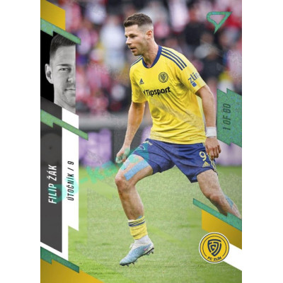 2023/24 Sportzoo Fortuna Liga 1. série #186 Filip Žák Green Dew 1of60