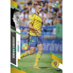 2023/24 Sportzoo Fortuna Liga 1. série #179 Dominik Simerský Green Dew 1of60