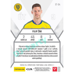 2023/24 Sportzoo Fortuna Liga 1. série #ET-34 Filip Žák Elite Team