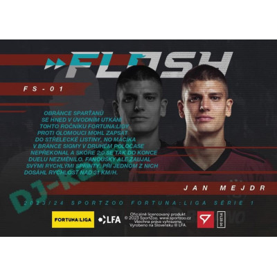 2023/24 Sportzoo Fortuna Liga 1. série #FS-01 Jan Mejdr Flash