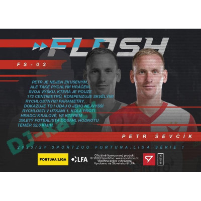 2023/24 Sportzoo Fortuna Liga 1. série #FS-03 Petr Ševčík Flash