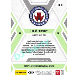 2023/24 Sportzoo Fortuna Liga 1. série #NL-01 Lukáš Lahodný F:NL Plymakers