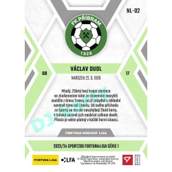 2023/24 Sportzoo Fortuna Liga 1. série #NL-02 Václav Dudl F:NL Plymakers