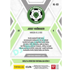 2023/24 Sportzoo Fortuna Liga 1. série #NL-03 Josef Hušbauer F:NL Plymakers