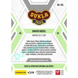 2023/24 Sportzoo Fortuna Liga 1. série #NL-04 David Kozel F:NL Plymakers