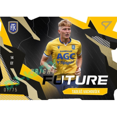 2023/24 Sportzoo Fortuna Liga 1. série #BF-8 Tadeáš Vachoušek Bright Future Die Cut Limited xx/75