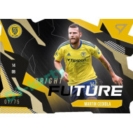 2023/24 Sportzoo Fortuna Liga 1. série #BF-9 Martin Cedidla Bright Future Die Cut Limited xx/75