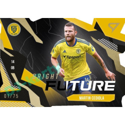 2023/24 Sportzoo Fortuna Liga 1. série #BF-9 Martin Cedidla Bright Future Die Cut Limited xx/75
