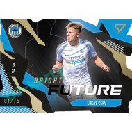 2023/24 Sportzoo Fortuna Liga 1. série #BF-4 Lukáš Červ Bright Future Die Cut Limited xx/75