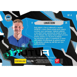2023/24 Sportzoo Fortuna Liga 1. série #BF-4 Lukáš Červ Bright Future Die Cut Limited xx/75