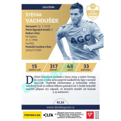 2023/24 Sportzoo Fortuna Liga 1. série #KL36 Štěpán Vachoušek Klub Legend Limited xxx/130