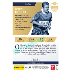2023/24 Sportzoo Fortuna Liga 1. série #KL29 Radim Holub Klub Legend Limited xxx/130