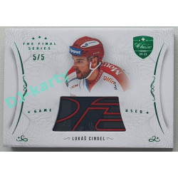 2021/22 OFS The Final Series Lukáš Cingel #STI-CIL 5/5 Game Used Stick Emerald