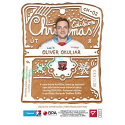 2023/24 Sportzoo ELH Christmas Edition 2023 (perníček) #CH-02 Oliver Okuliar xx/83