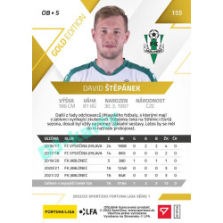2022/23 Sportzoo Fortuna Liga 1. série #155 David Štěpánek Gold xx/99