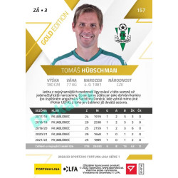 2022/23 Sportzoo Fortuna Liga 1. série #157 Tomáš Hübschman Gold xx/99