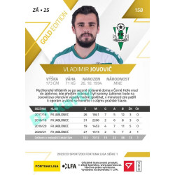 2022/23 Sportzoo Fortuna Liga 1. série #158 Vladimir Jovovič Gold xx/99