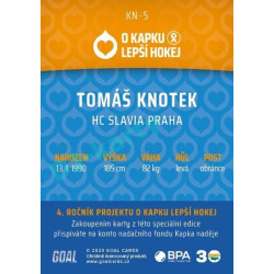 2022/23 Goal cards Chance Liga O kapku lepší hokej #KN-05 Tomáš Knotek