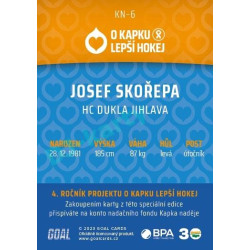 2022/23 Goal cards Chance Liga O kapku lepší hokej #KN-06 Josef Skořepa