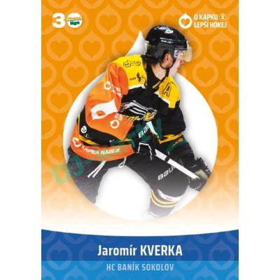 2022/23 Goal cards Chance Liga O kapku lepší hokej #KN-09 Jaromír Kverka