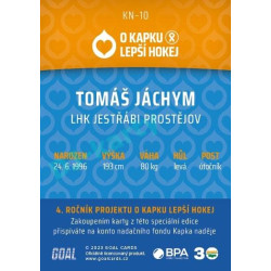 2022/23 Goal cards Chance Liga O kapku lepší hokej #KN-10 Tomáš Jáchym