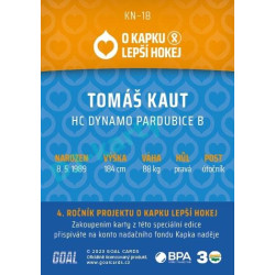 2022/23 Goal cards Chance Liga O kapku lepší hokej #KN-18 Tomáš Kaut