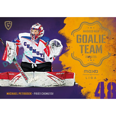 2024/25 Goal Cards Maxa liga 1. série #GT-06 Michael Petrásek Goalie Team