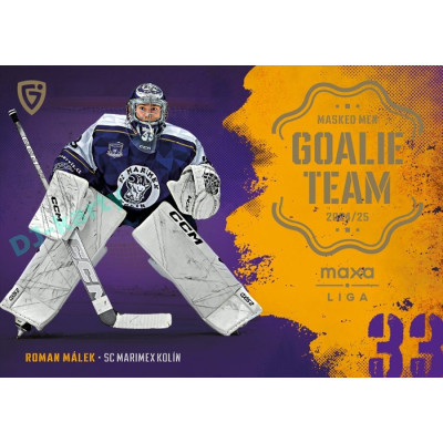 2024/25 Goal Cards Maxa liga 1. série #GT-07 Roman Málek ml. Goalie Team