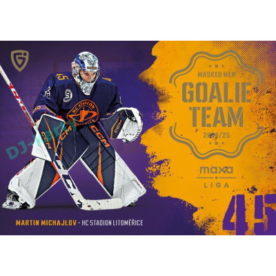 2024/25 Goal Cards Maxa liga 1. série #GT-09  Martin Michajlov Goalie Team