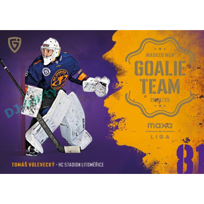 2024/25 Goal Cards Maxa liga 1. série #GT-10 Tomáš Volevecký Goalie Team