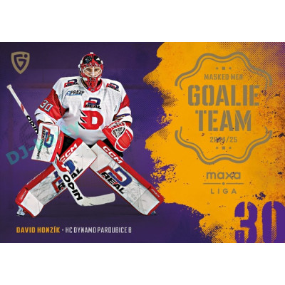 2024/25 Goal Cards Maxa liga 1. série #GT-11 David Honzík Goalie Team
